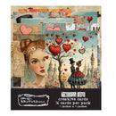 Packaging of 'Timeless Love' creative cards by Brutus Monroe with illustrations of a girl, heart tree, and couple.