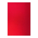 Poppy Crafts A4 Premium Glitter Cardstock 10 Pack - Crimson