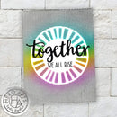 Hero Arts Cling Stamp 6"X6" Zig Zag Texture Bold Prints*