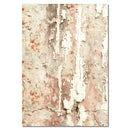 Vintage-style floral wallpaper with a distressed texture on a white background
