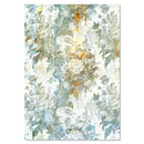 Floral patterned paper with a white background