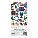 Supernatural world themed sticker set with various elements on a white background