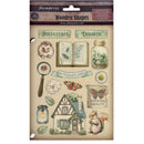Stamperia Coloured Wooden Shapes A5 - Herbarium Silvae