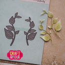 Metal leaf cutters on a craft mat with 'Craft & You' branding.