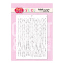 Stencil with chevron pattern on a pink background with 'Craft & You' branding.