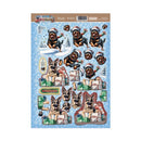 Hunkydory Christmas Rottweiler & German Shepherd Decoupage Topper Sheet*