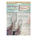 Stamperia Rice Paper Backgrounds A6 8/Pkg - Venice City of Art
