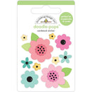 Doodlebug Doodle-Pops 3D Stickers - Flower Garden*