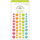Doodlebug Sprinkles Adhesive Enamel Shapes - Rainbow Assortment*