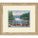 Dimensions Gold Petite Counted Cross Stitch Kit 7"x 5" Lakeside Morning (18 Count)