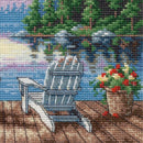 Dimensions Gold Petite Counted Cross Stitch Kit 7"x 5" Lakeside Morning (18 Count)