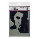 Dina Wakley Media Stencils 9"x 6" - Pensive Face