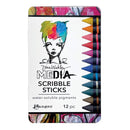 Dina Wakley Media Scribbles Sticks 5 - 12 Pack