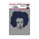 Dina Wakley Media Stencil 6" x 9" - Proud Woman