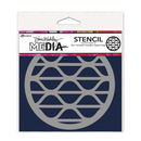 Dina Wakley Media stencil packaging with geometric design on a white background
