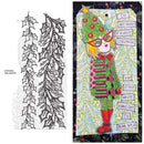 Dyan Reaveley’s Dylusions Cling Stamp Collections 4.5" x 11" - Holly Garlands