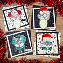 Creative Expressions 6"x8" Clear Stamp Set By Jane Davenport - Kitty Christmas*
