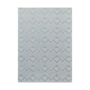 Poppy Crafts Emboss It Embossing Folder - Cross-Stitched Hearts