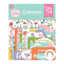 Packaging of Echo Park Ephemera with colorful design elements on a white background