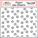 Echo Park Fashion Stencil 6"X6" Hello Gorgeous Lips
