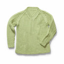 Fiddlesticks Free Yarn Pattern - Finch - Fashioned Raglan V Neck Ribbed Jumper