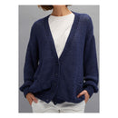 Fiddlesticks Free Yarn Pattern - Cedar - Cardigan with Sloped Neck and Patch