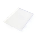 White square plate on a white background