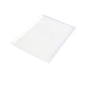 Clear plastic sheet on a white background