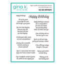 Gina K Designs Clear Stamps - Old Age Birthdays