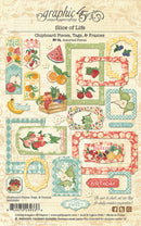 Graphic 45 Chipboard Die-Cuts - Tags & Frames, Slice of Life