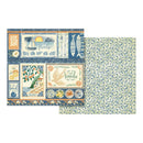 Graphic 45 Scenic Route Double-Sided Cardstock 12"x 12" - Snapshot of Paradise