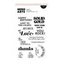 Hero Arts Clear Stamp Set - Solid Gold