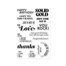 Hero Arts Clear Stamp Set - Solid Gold