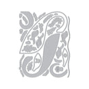 Decorative metal die cut shapes on a white background