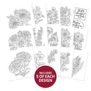 Hunkydory PRISM A Year of Flowers Colouring Pad