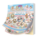 Premium paper pad with cute animal illustrations on a white background