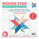 It's Sew Emma Woven Star Quilt Block Foundation Paper Makes 42 4" blocks.