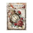 Poppy Crafts Burnt Edge Scrap Paper Pack - Flower Notes