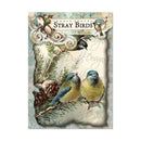 Poppy Crafts Burnt Edge Scrap Paper Pack - Stray Birds