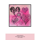 Katkin Krafts Clear Stamp Set 6"x 8" - Floral Hearts*