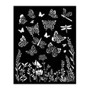 Stamperia Stencil 7.87"x 9.84" - Lavender - Butterflies