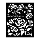 Stamperia Stencil 7.87" x 9.84" - Timeless - Roses