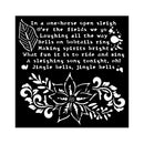 Stamperia Stencil 7"x 7" - The Nutcracker - Poinsettia