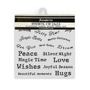 Stamperia Stencil 7"x 7" - Classic Christmas - Quotes
