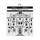 Stamperia Stencil 4.72"x 4.72" - Art of Travelling - Palace*