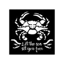 Stamperia Stencil 4.72"x 4.72" - Silent Sea - Crab