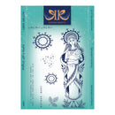 Katin Krafts Mother Mary stamp set packaging on a light blue background