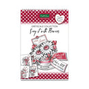 Product packaging for 'Say it with Flowers' card toppers by Kathy Sue on a white background.