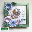 Decorative wall art with flowers and fairy illustration, featuring the Katy Sue brand.