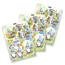 Katy Sue Die Cut Decoupage 12/Pkg - Garden Gnomes